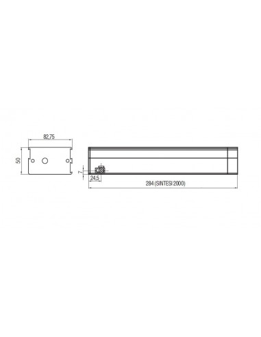 Ηλεκτρικός μηχανισμός μοτέρ με καδένα ανάκλησης και προβολής  για παράθυρα και φεγγίτες Sintesi 2000