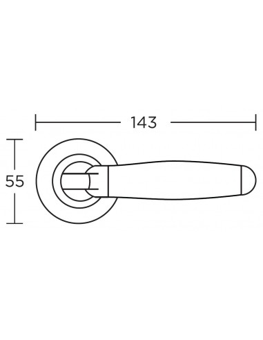 Πόμολο χερούλι με ροζέτα σειρά 205