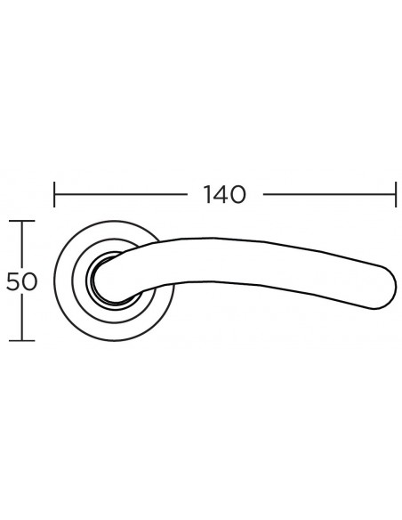 Πόμολο χερούλι με ροζέτα σειρά 245