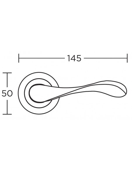 Πόμολο χερούλι με ροζέτα σειρά 425