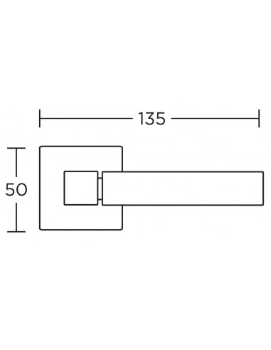 Πόμολο χερούλι με ροζέτα σειρά 735