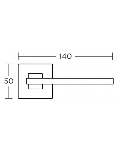 Πόμολο χερούλι με ροζέτα σειρά 745