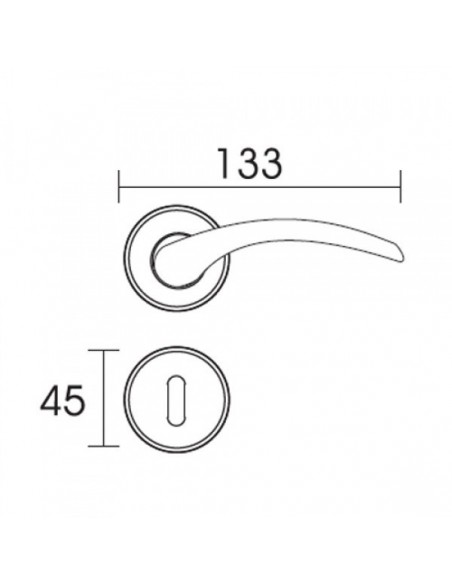 Πόμολο χερούλι με ροζέτα σειρά C795