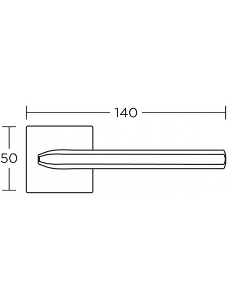 Πόμολο χερούλι με ροζέτα 1085