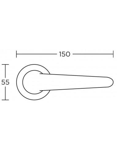 Πόμολο χερούλι με ροζέτα σειρά 655