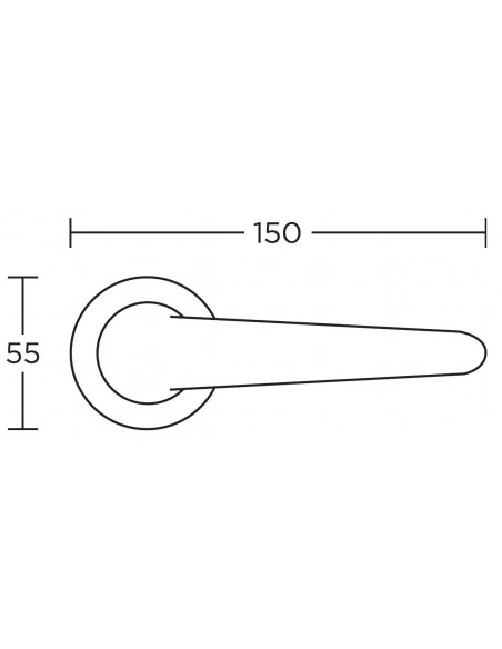 Πόμολο χερούλι με ροζέτα σειρά 655