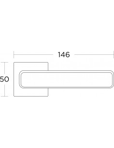 Πόμολο χερούλι με ροζέτα σειρά 2145 2