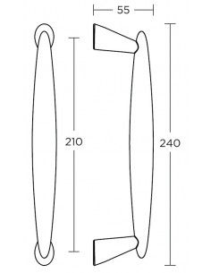 Διακοσμητική λαβή πόρτας σειρά 185 2