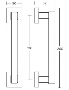 Διακοσμητική λαβή πόρτας σειρά 895 2