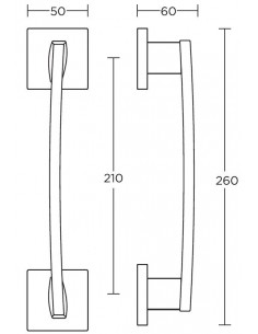 Διακοσμητική λαβή πόρτας σειρά 925 2