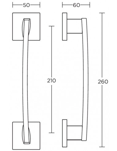 Διακοσμητική λαβή πόρτας σειρά 925