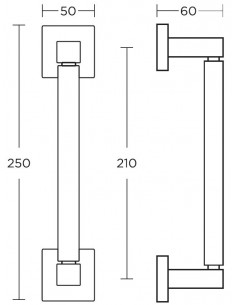 Διακοσμητική λαβή πόρτας σειρά 735 2