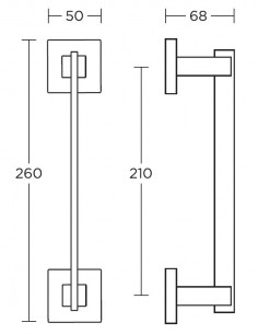 Διακοσμητική λαβή πόρτας σειρά 745 2