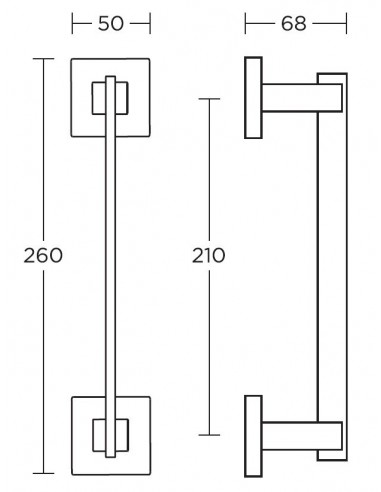 Διακοσμητική λαβή πόρτας σειρά 745