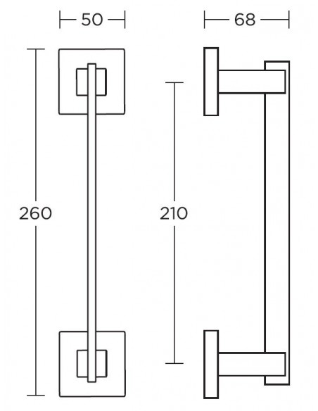 Διακοσμητική λαβή πόρτας σειρά 745