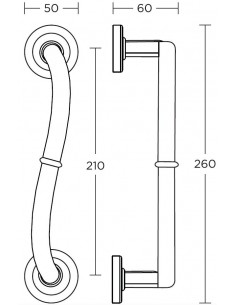 Διακοσμητική λαβή πόρτας σειρά 245 2