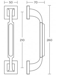 Διακοσμητική λαβή πόρτας σειρά 685 2