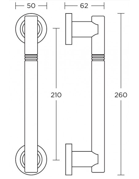 Διακοσμητική λαβή πόρτας σειρά 115