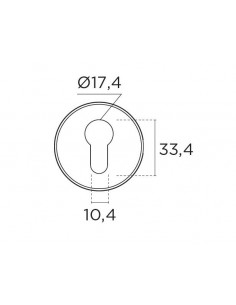 Ροζέτα επιστόμιο εξωτερικής πόρτας σειρά 185 2