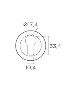 Ροζέτα επιστόμιο εξωτερικής πόρτας σειρά 245 2