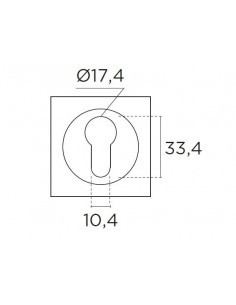 Ροζέτα επιστόμιο εξωτερικής πόρτας σειρά 735 2