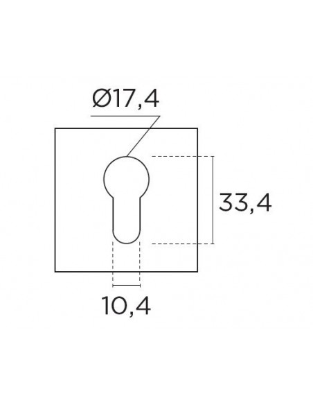 Ροζέτα επιστόμιο εξωτερικής πόρτας σειρά 2145