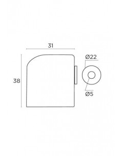 Magnetic-Screwed door stop series 1017 2