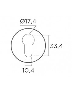 Ροζέτα επιστόμιο εξωτερικής πόρτας σειρά 2015 2