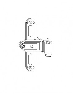 Μεντεσές μάσκουλο φύλλου για ξύλινο και πλαστικό παντζούρι 