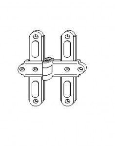 Μεντεσές για τετράφυλλο παντζούρι