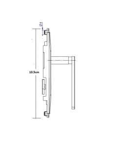 Εξάρτημα κεντρικό σώμα σύρτη για παράθυρα και πόρτα αλουμινίου 1626 Fapim 2