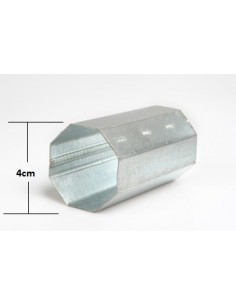 Metal square roll axis F40 galvanized 2