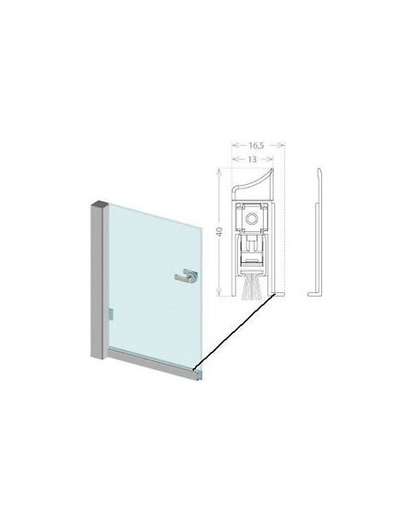 Αir-stop GLASS for glass doors