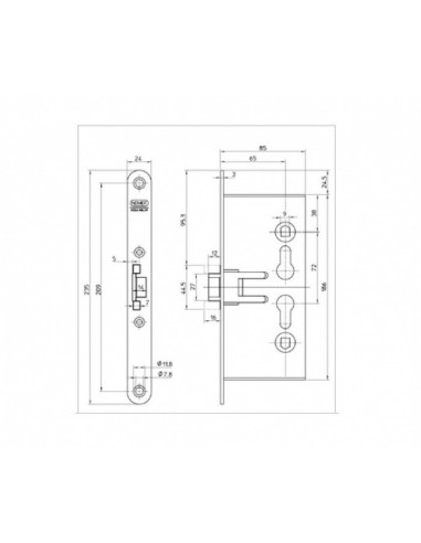 Κλειδαριά πυράντοχης πόρτας