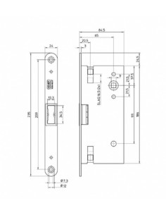 Lock the second sheet fire resistant door 2