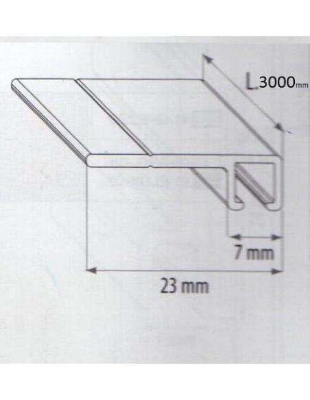 Βουρτσάκι Profix DG1180 με προφίλ κρατήματος Profix DF500l