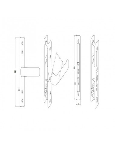  Lock and window handle Reflex