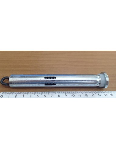 Pin with spring hinge fire resistant door