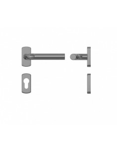 Χειρολαβή με πλάκα INOX 1302