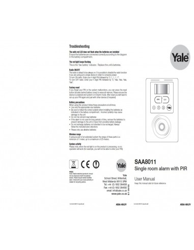 Motion Detector Alarm Yale