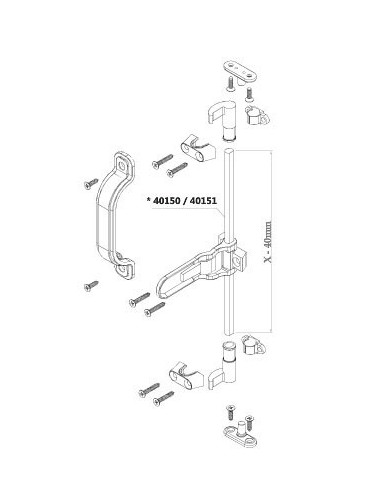 Κλείστρο παντζουριού με χειρολαβή PERSIANA
