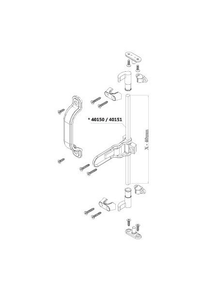 Κλείστρο παντζουριού με χειρολαβή PERSIANA