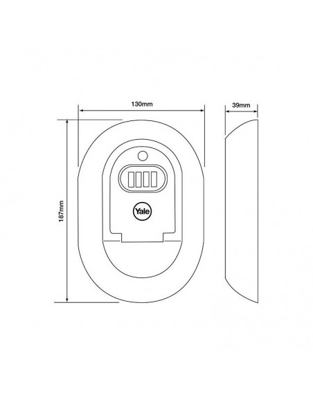 Θήκη κλειδιών με συνδυασμό Yale Key Access(Ιδανικό για χρήση σε Airbnb,μικρά καταλύματα)
