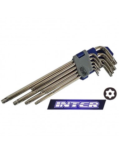 ALLEN ΜΑΚΡΙΑ TORX ΜΕ ΤΡΥΠΑ(T10-T50) SET INTER 9 ΤΕΜ .