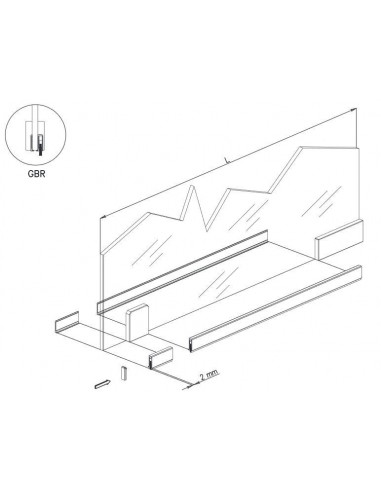 Αεροστόπ για ανοιγόμενες γυάλινες πόρτες GLASS BRUSH