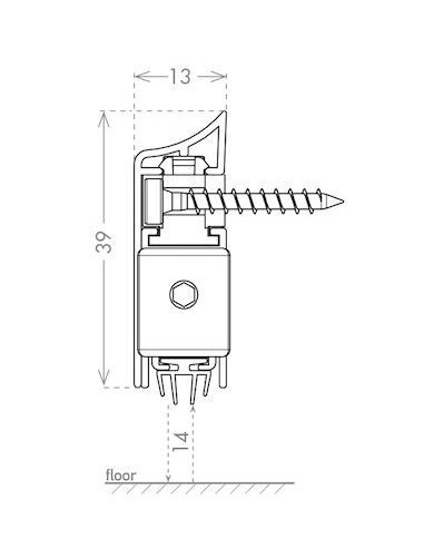 Automatic air-stop for doors