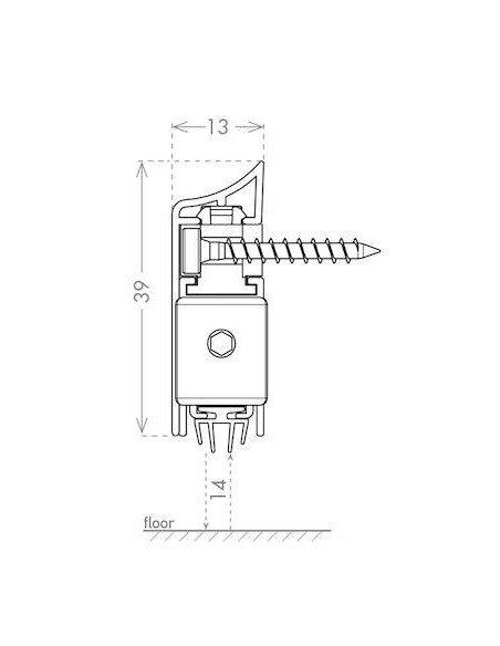 Automatic air-stop for doors