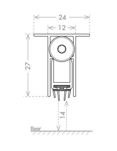 Automatic air-stop with ear for armored door