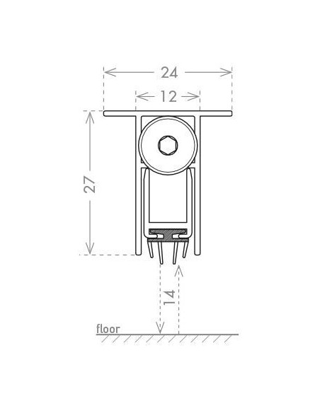 Automatic air-stop with ear for armored door