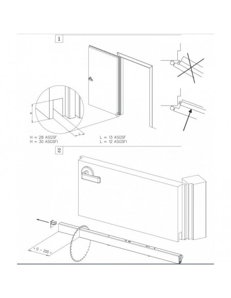 Automatic air-stop for doors